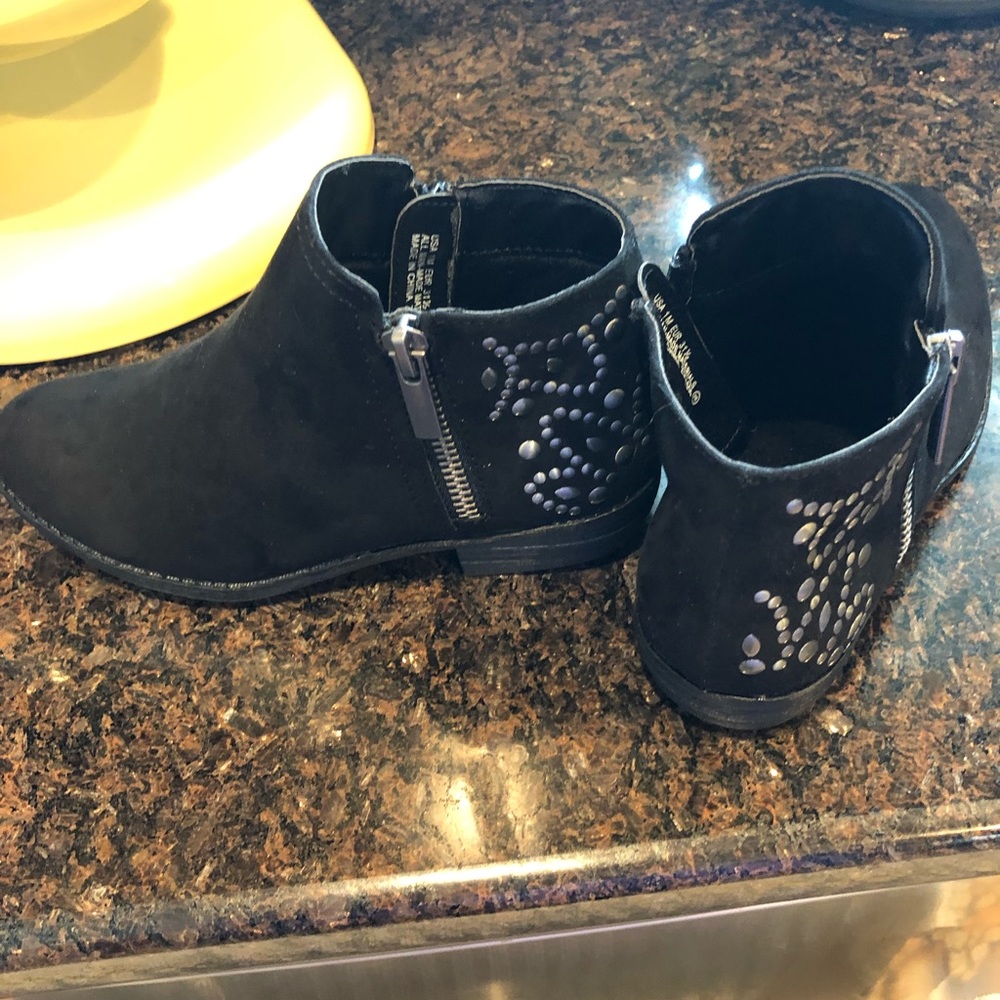 Girls Black Booties